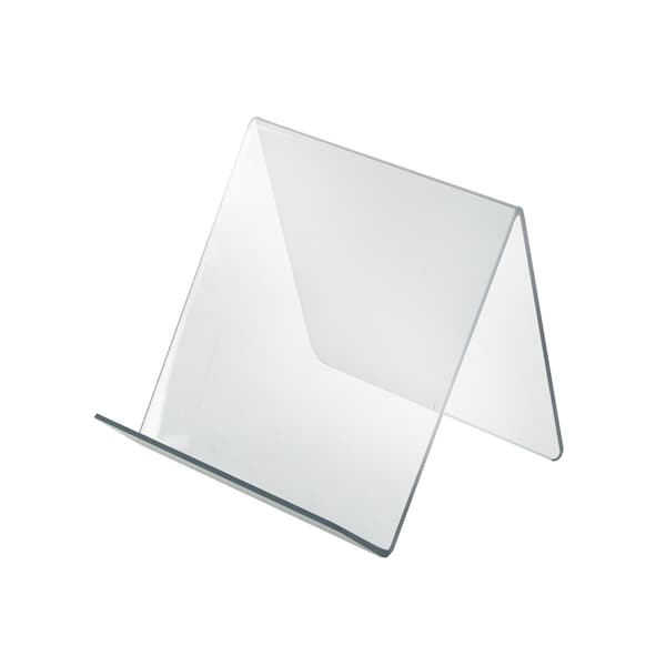 7"W x 7.5"D x 6.5"H Easel Display. Front Lip: 1.75"H, PK10